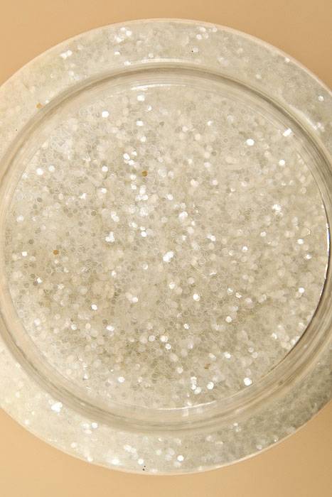 16oz X 0.035" Glitter White