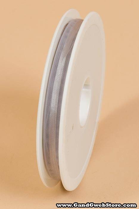 3/8" X 25yds Sheer Pull Bow Ribbon Silver