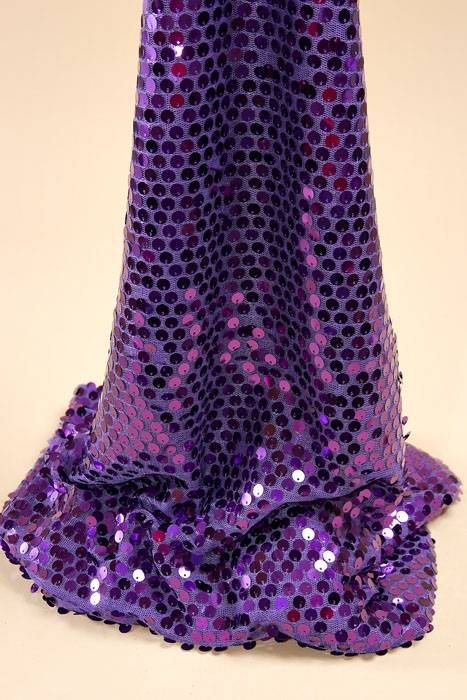 60" X 3yds Sequin Netting Purple