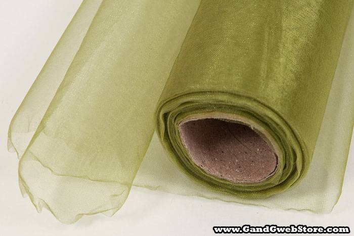 14" X 25yds Organza Moss