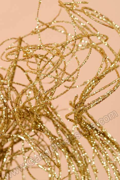 30" Sparkle Curly Ting Ting Gold