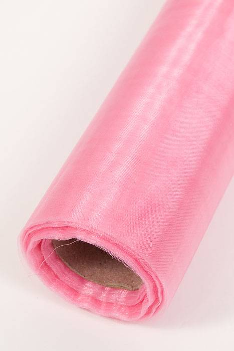 14" X 25yds Organza Hot Pink