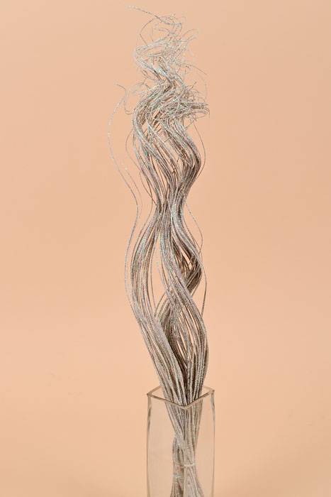 30" Sparkle Curly Ting Ting White