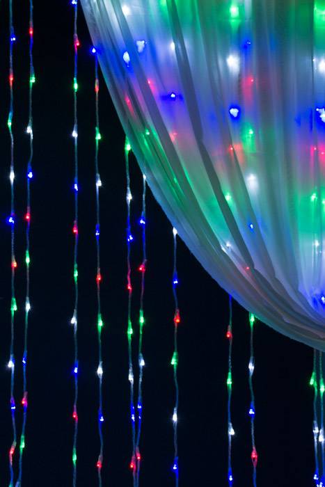 13ft X 75" Led Light Curtain Multi