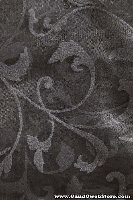 25" X 3yds Sheer Damask Sheet Silver