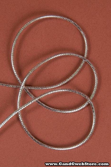 2mm X 100yds Braided Cord Silver