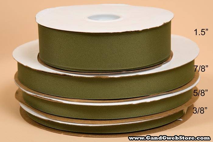 Grosgrain Ribbon Moss