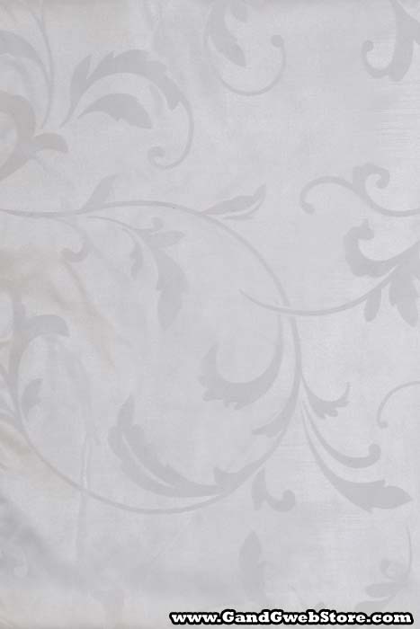 25" X 108" Printed Satin Sheet White