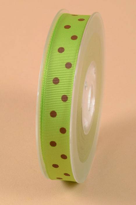 5/8" X 17yds Grosgrain Apple Green