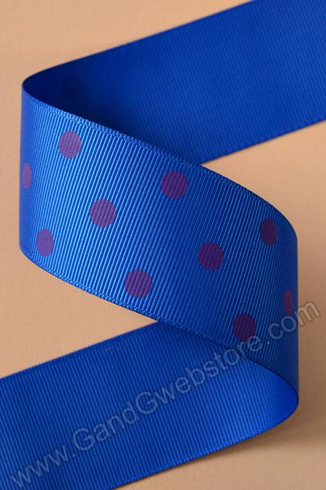 1-1/2" X 17yds Grosgrain Electric Blue/purple
