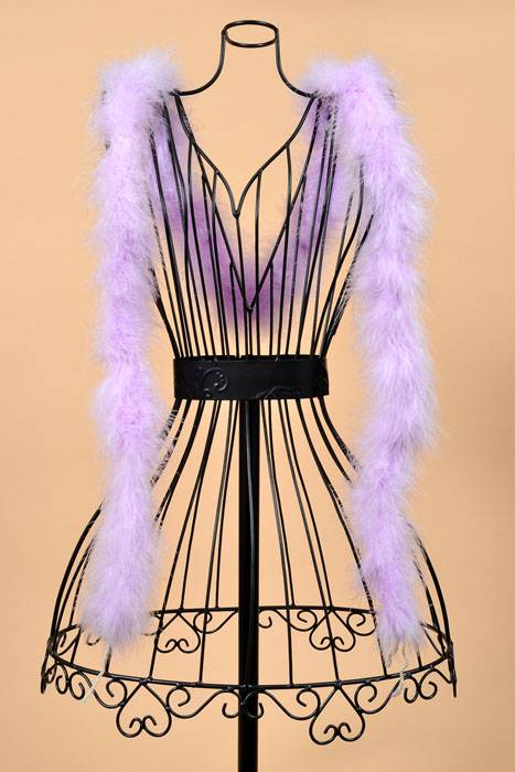 72" Feather Marabou Light Lavender Ea.