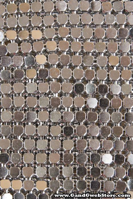 18" X 55" 4mm Metallic Cloth Silver