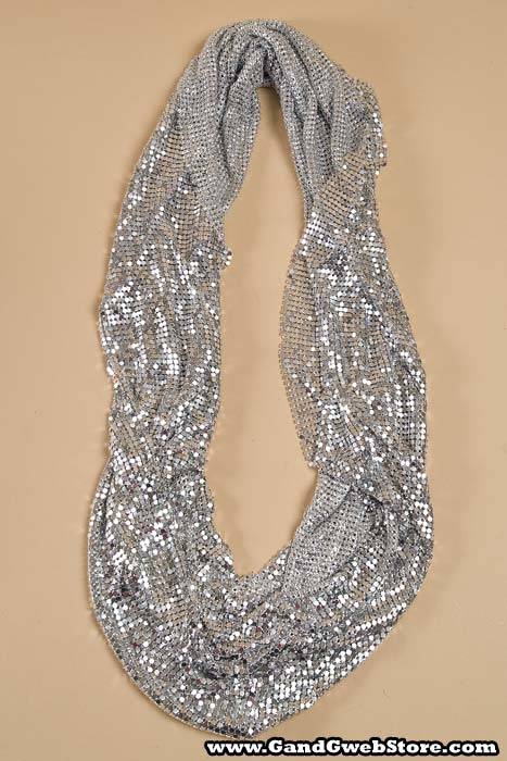 18" X 55" 4mm Metallic Cloth Silver