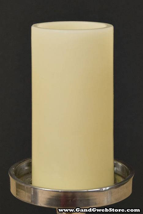 3" X 6" Flameless Candle Ivory