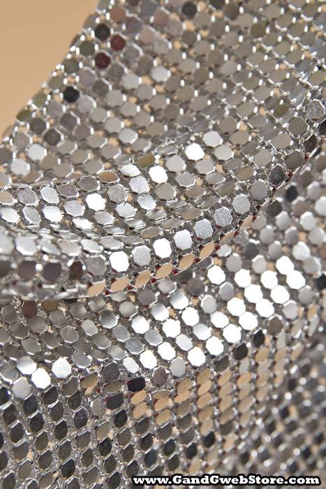 18" X 55" 4mm Metallic Cloth Silver