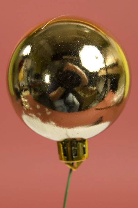 50mm Shiny Ball Pick Gold Pkg/6