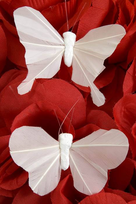 3" Butterfly Pure White Pkg/12
