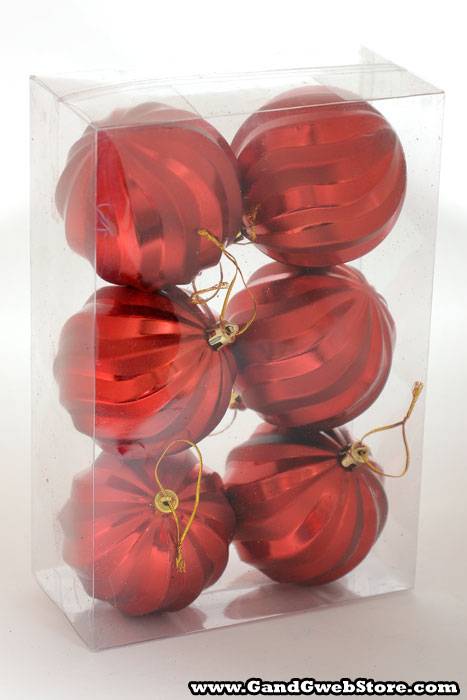 80mm Shiny/Matte Pumpkin Ball Red