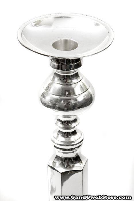 22" Silver Candle Stick Large