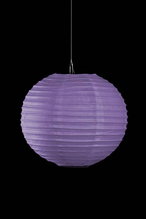 10" Round Paper Lantern Purple