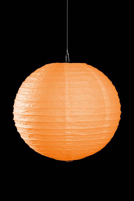 12" Round Paper Lantern Orange