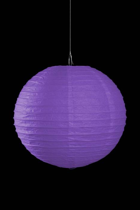 12" Round Paper Lantern Purple