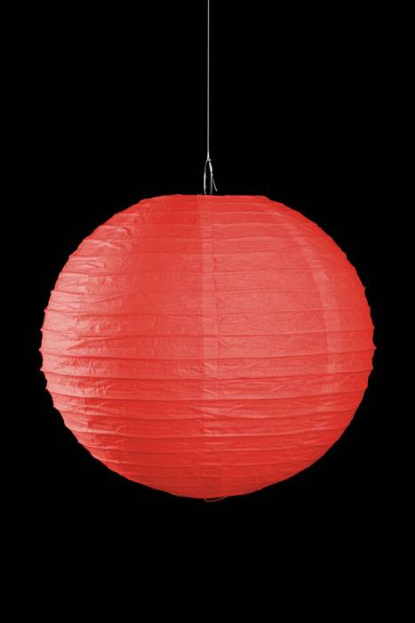 12" Round Paper Lantern Red