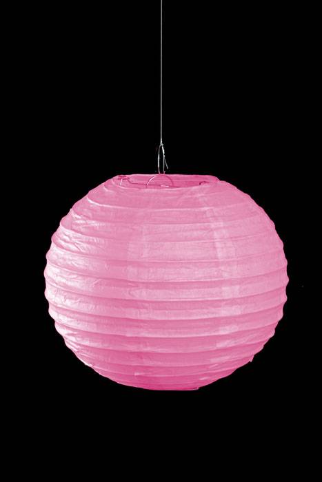 8" Round Paper Lantern Pink