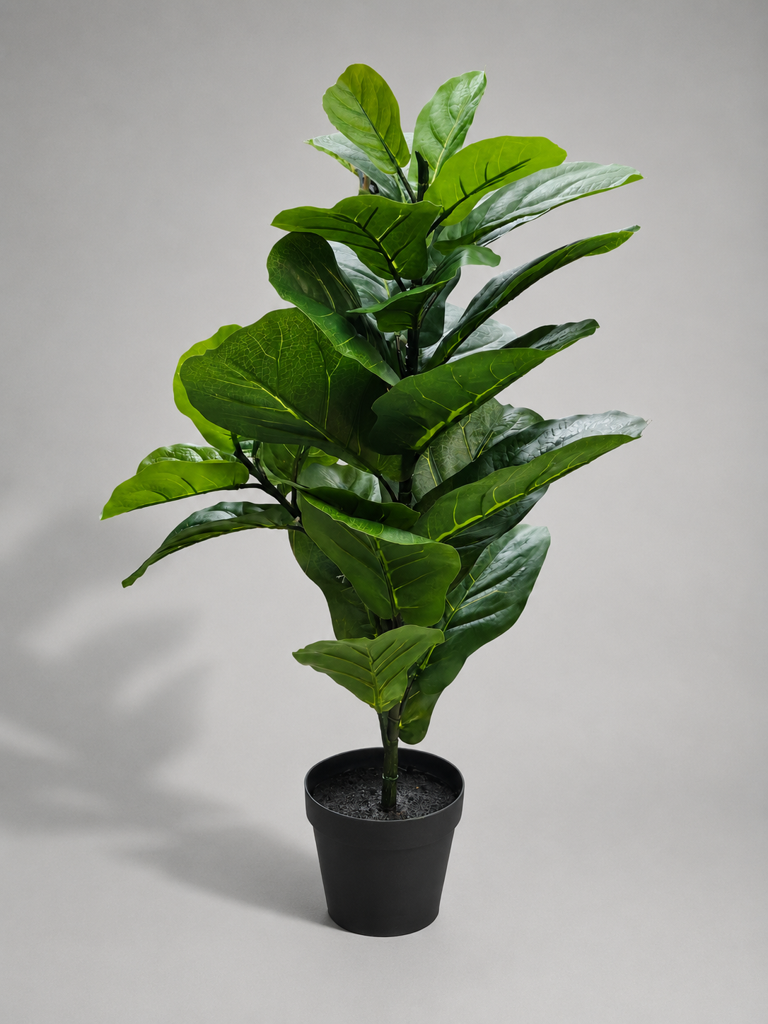 31.5" Artificial Fiddle Leaf Plant In Pot Green