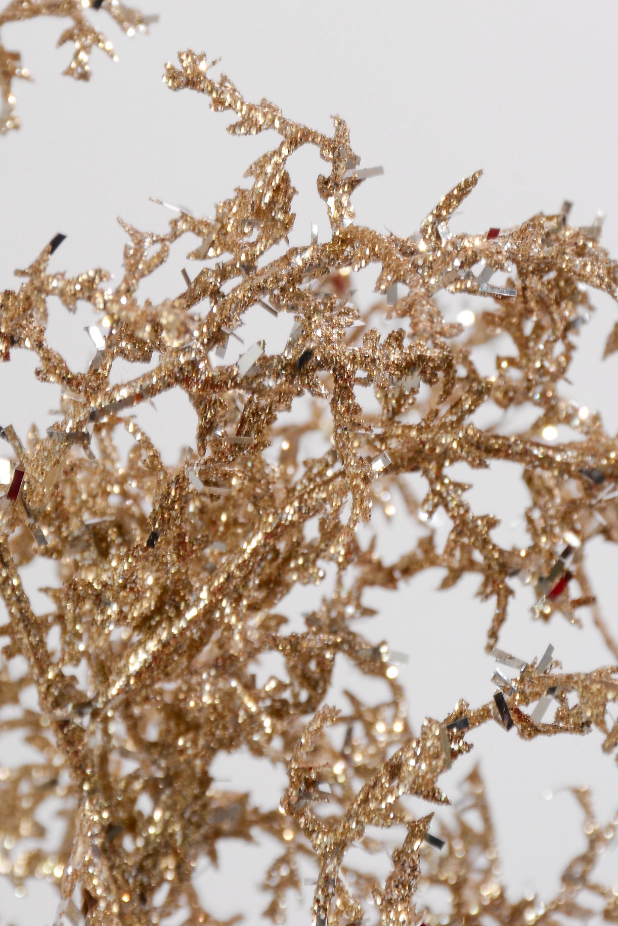 6Ft Glitter Sparkling Angel Fern Garland Platinum