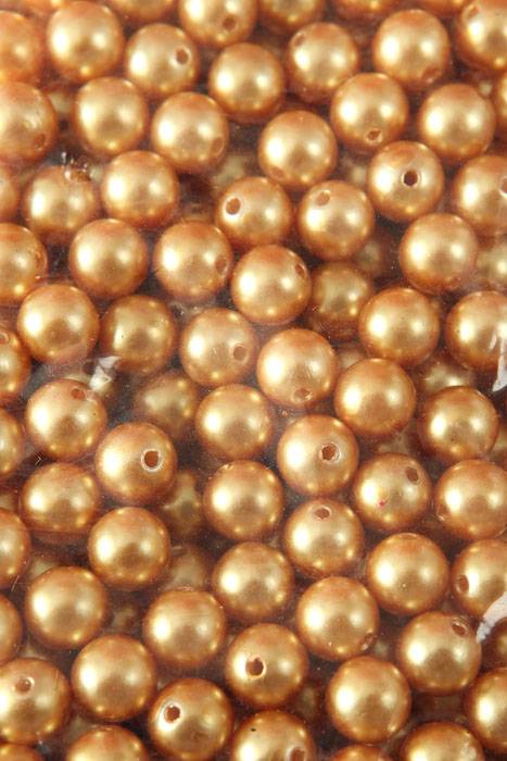 12mm Abs Pearl Beads Gold Pkg(500g)