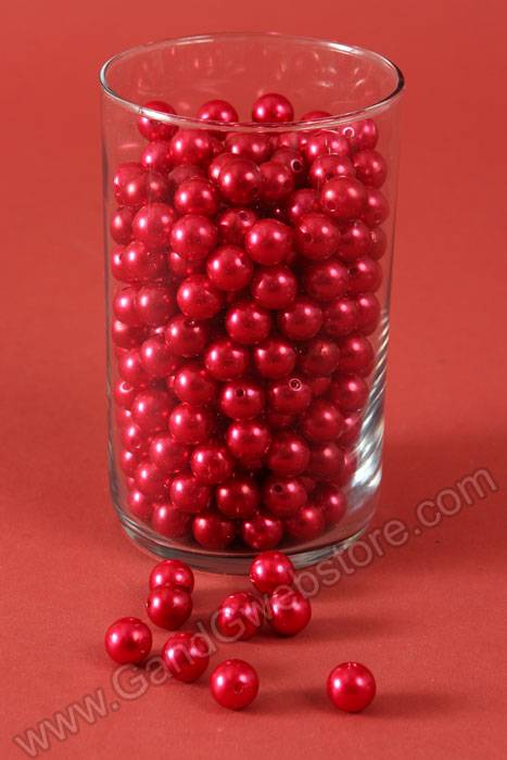 14mm Abs Pearl Beads Red Pkg(500g)