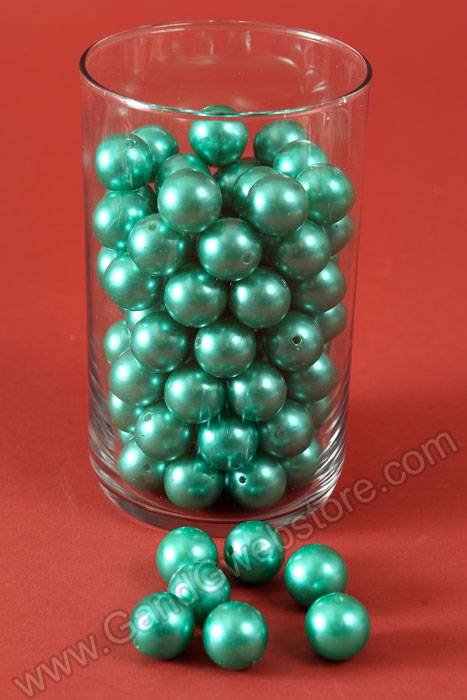 18mm Abs Pearl Beads Teal Pkg(500g)