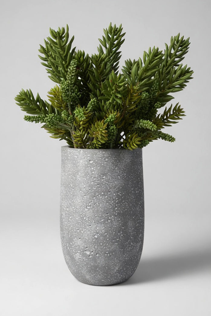 10.25" X 16.5" Round Pot Grey