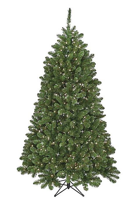 7.5ft Deluxe Oregon Fir Tree W/500 Lights Two Tone Green