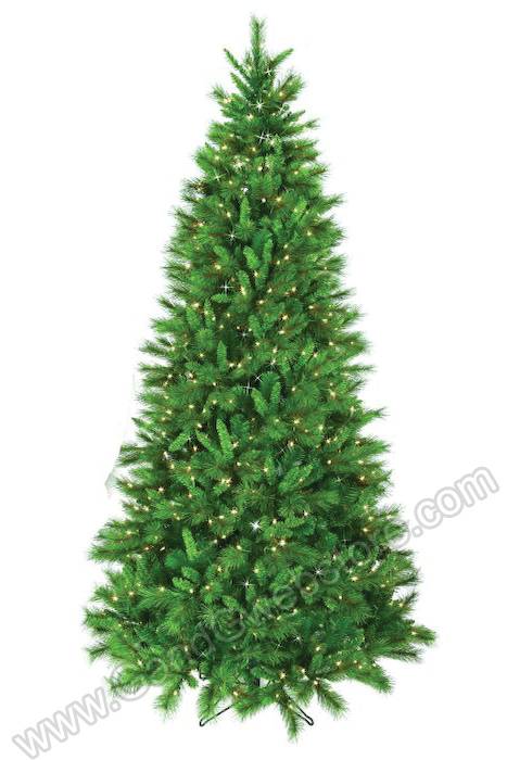 15ft Belgium Mix Tree W/3100 Clear Lights Green