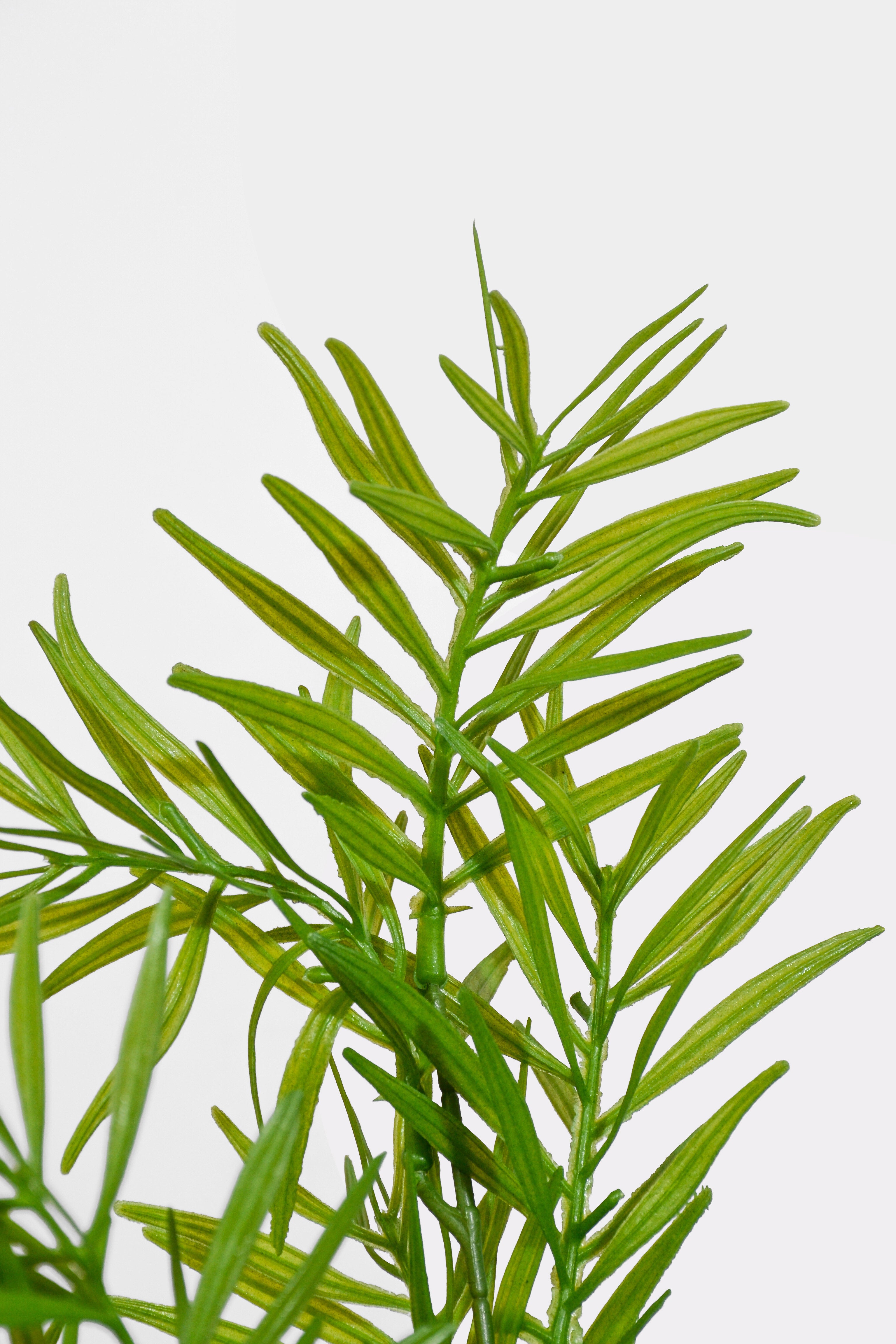 21" Uv Artificial Bamboo Leaf Bush Green