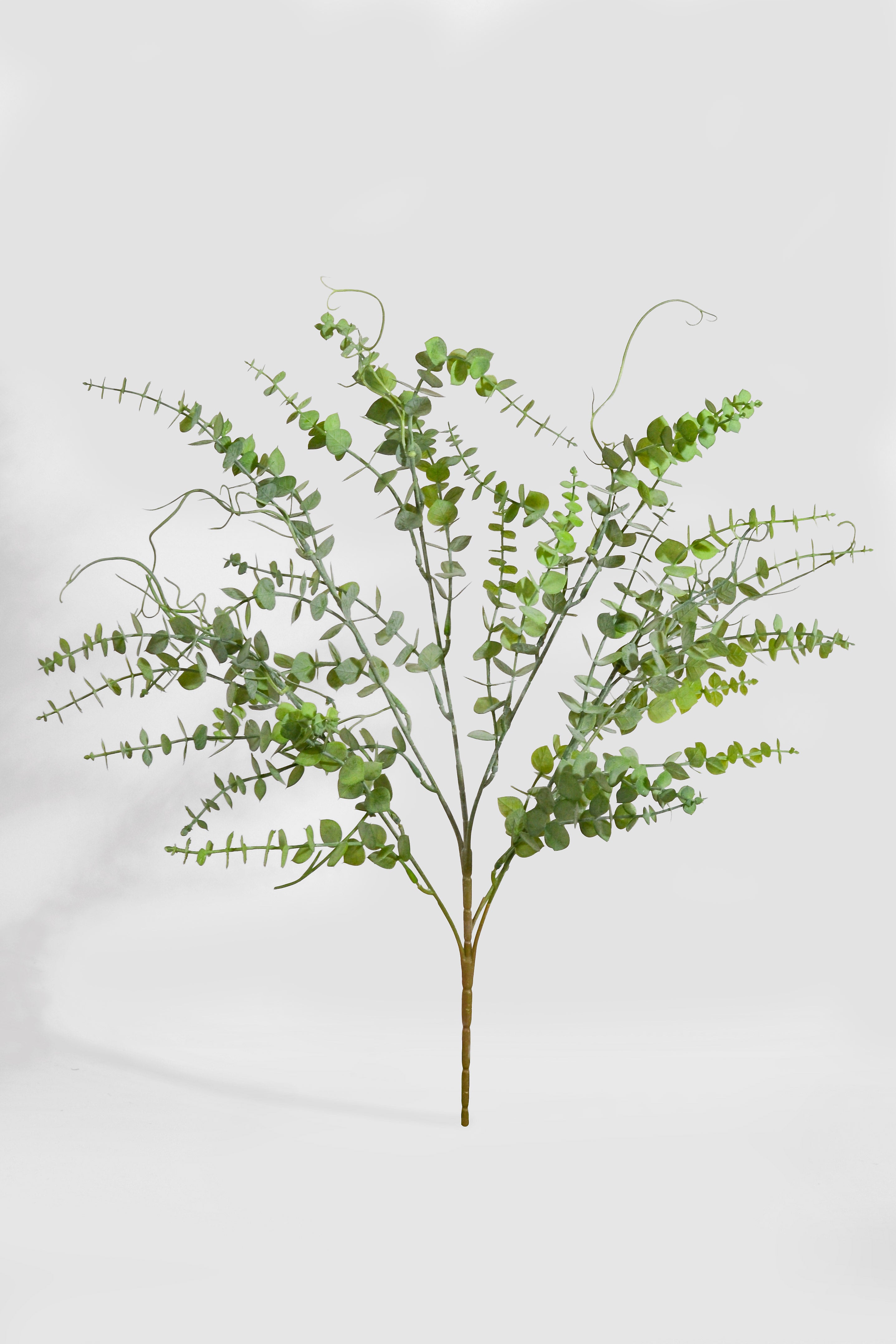 23.5" Uv Artificial Eucalyptus Bush Green