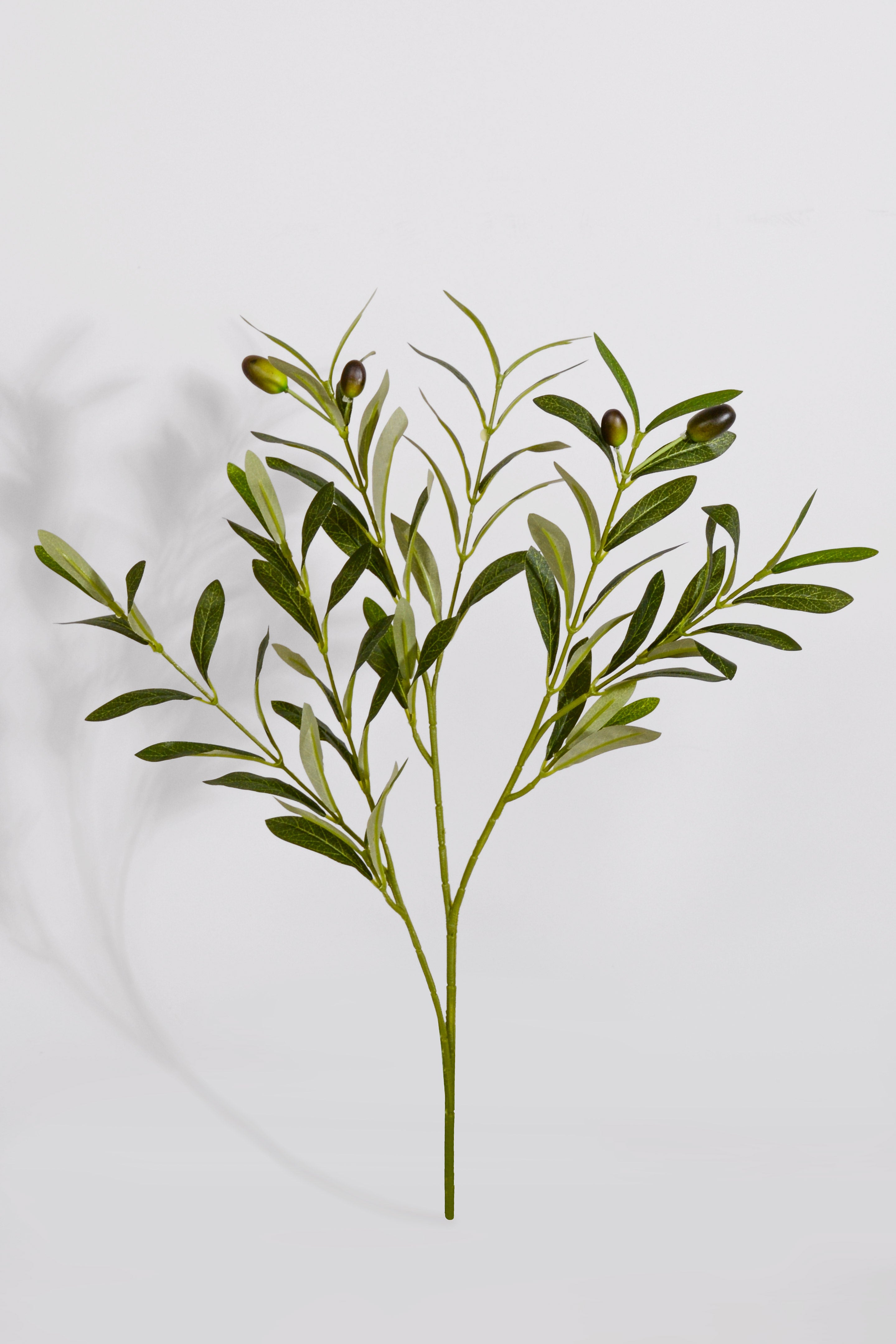 17.3" Artificial Olive Leaf Spray Green