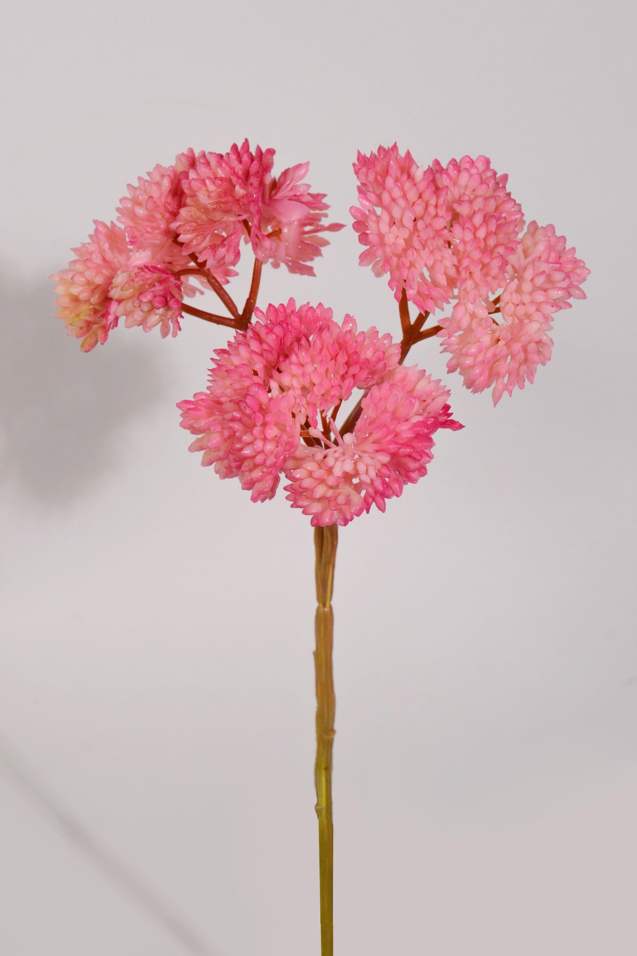 8" Artificial Soft Sedum Pick Orchid/Two Tone