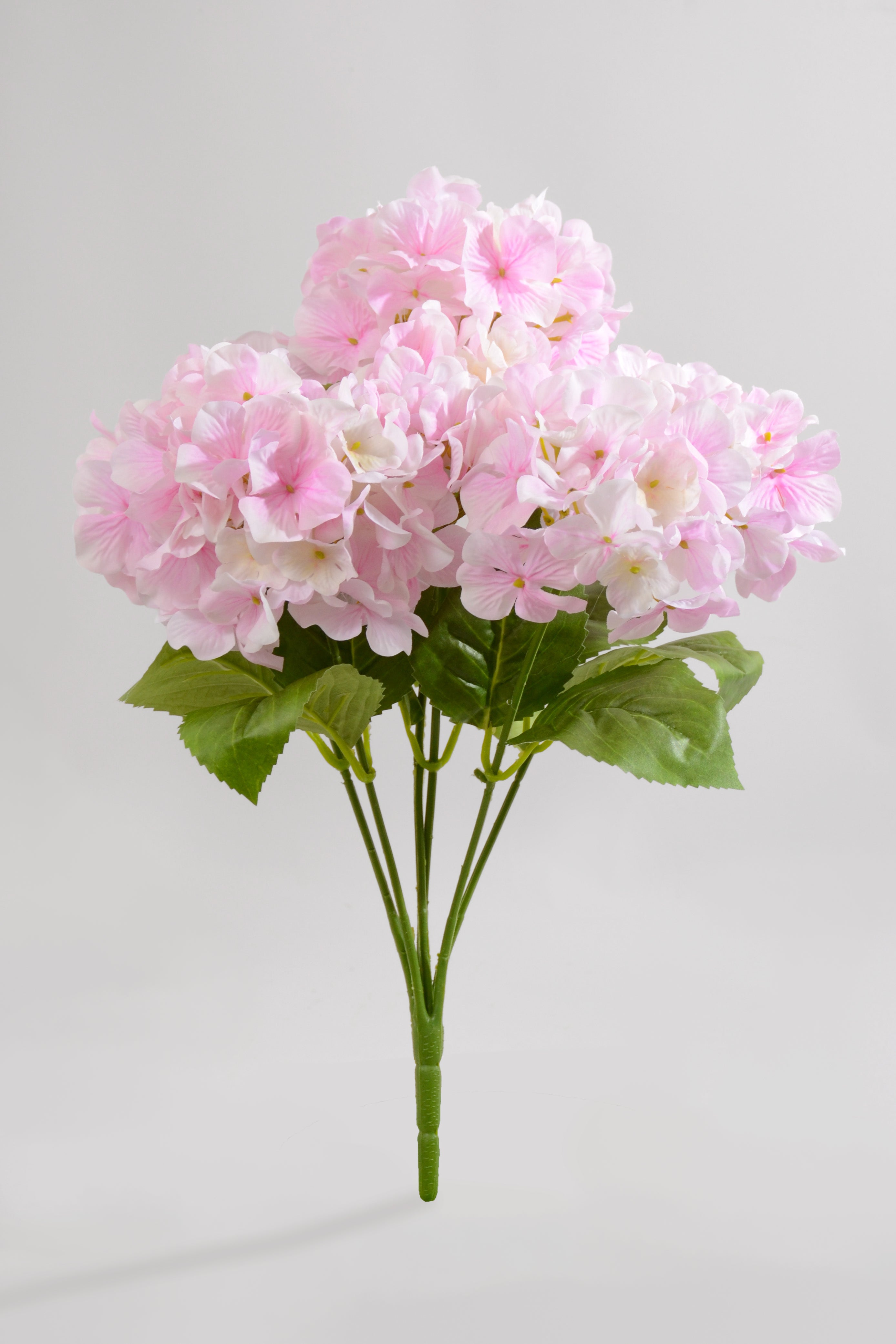 17.5" Uv Silk Protect Hydrangea Bush Pink/Soft