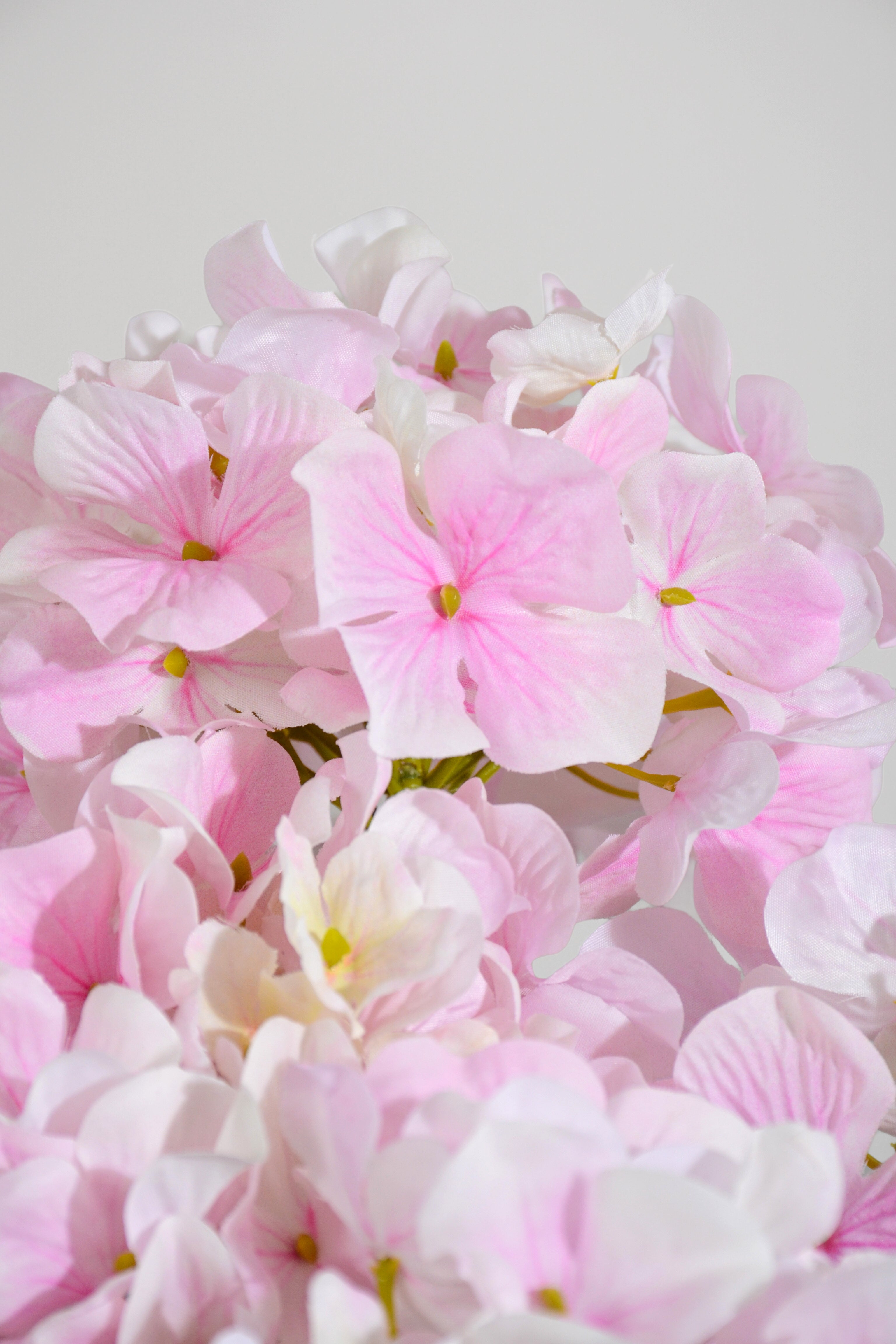 17.5" Uv Silk Protect Hydrangea Bush Pink/Soft
