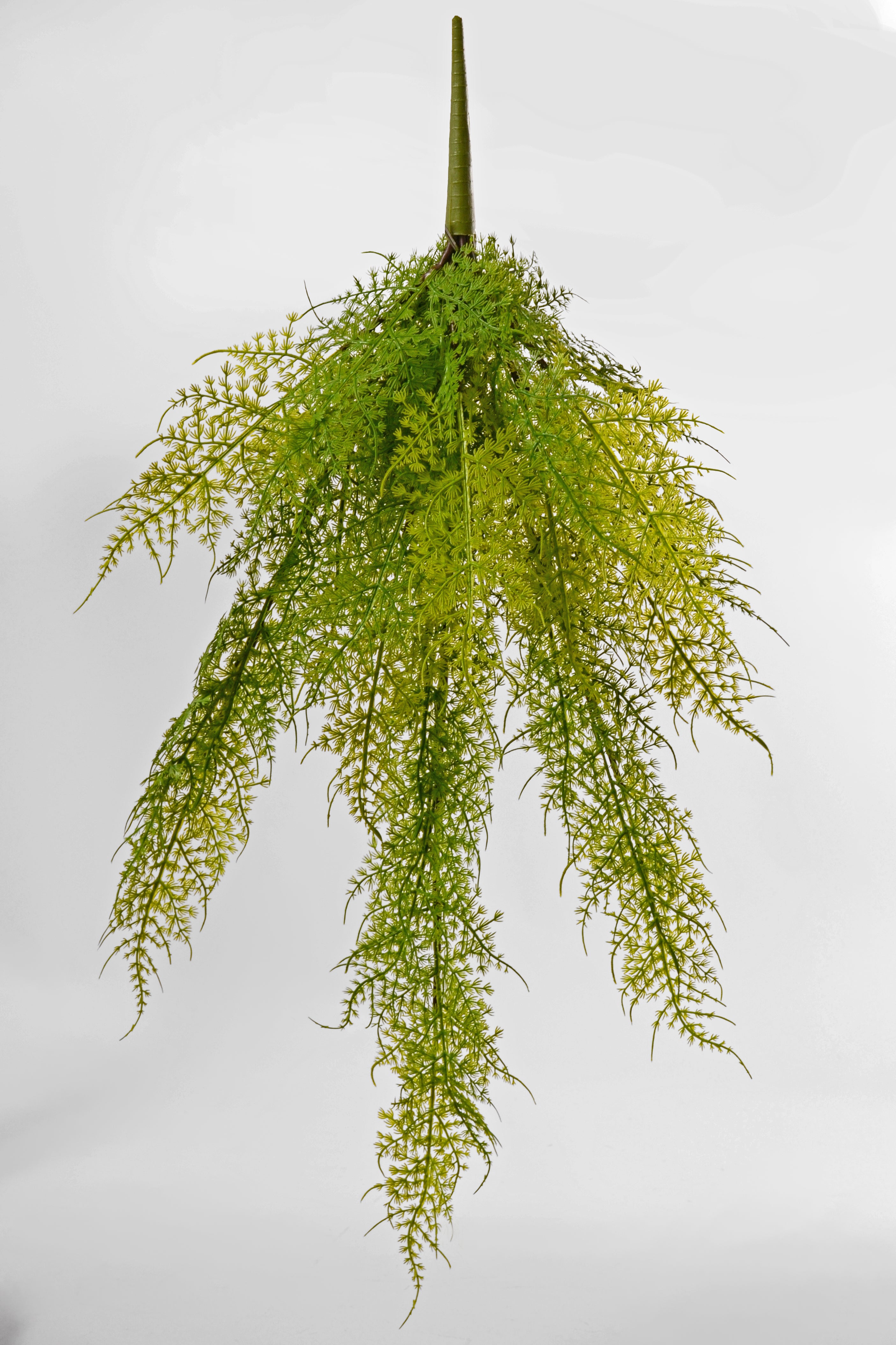28" Uv Artificial Asparagus Fern Hanging Bush Green