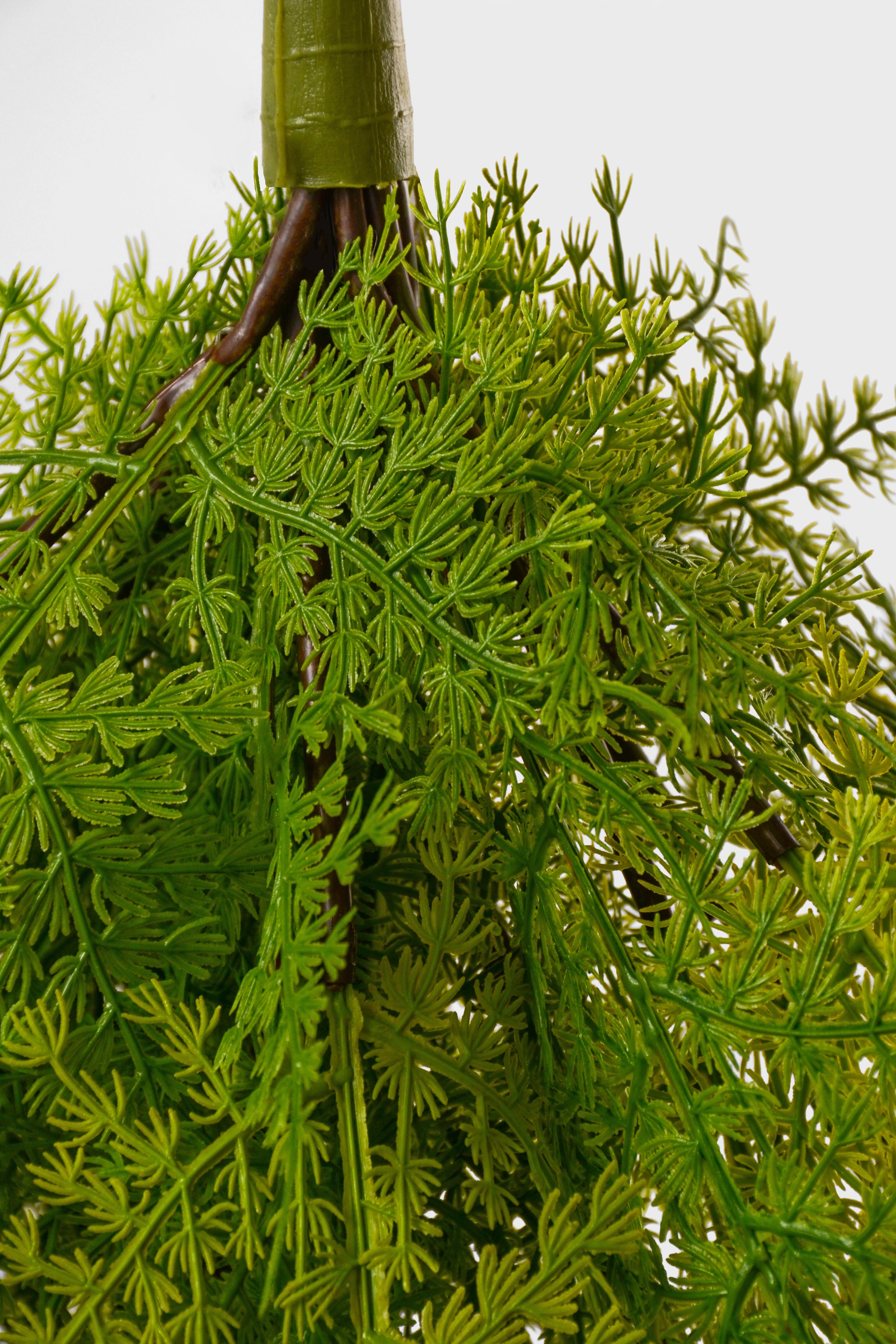 28" Uv Artificial Asparagus Fern Hanging Bush Green
