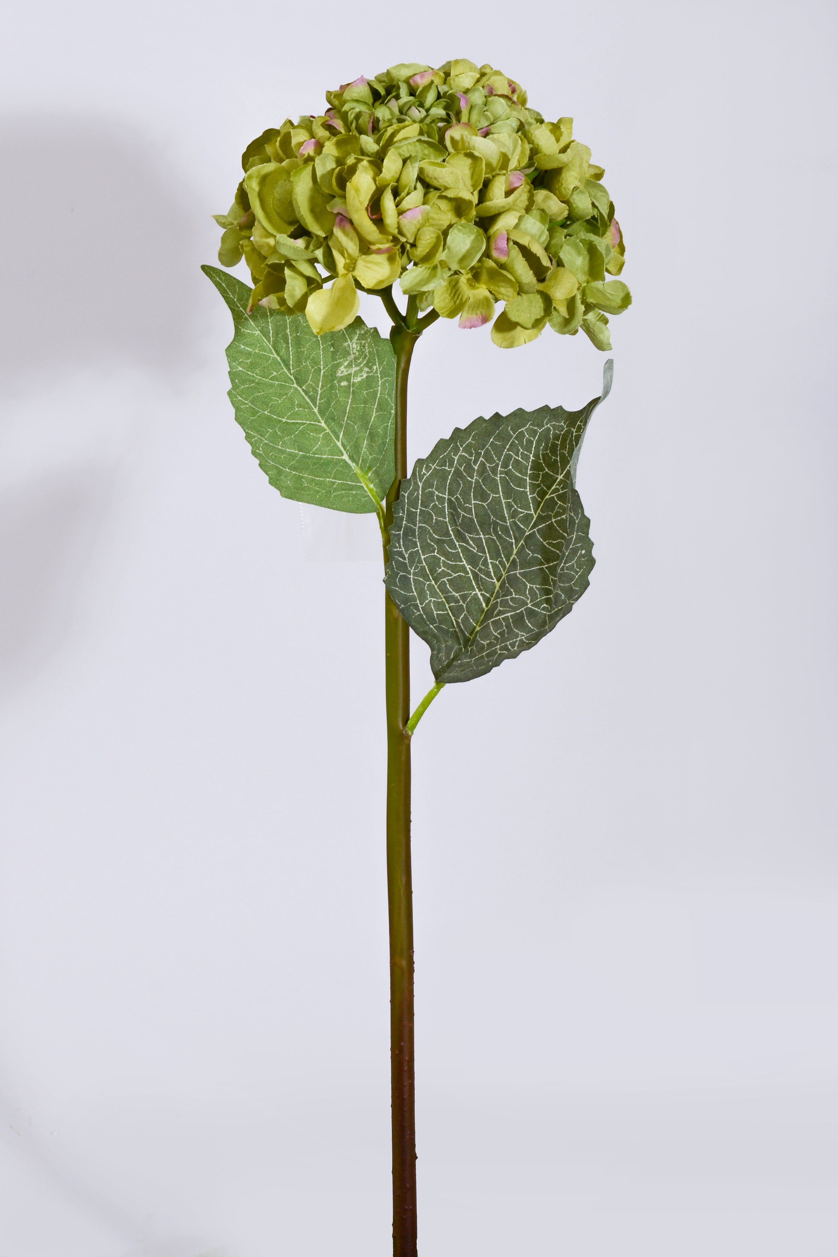 22" Silk Hydrangea Spray Green