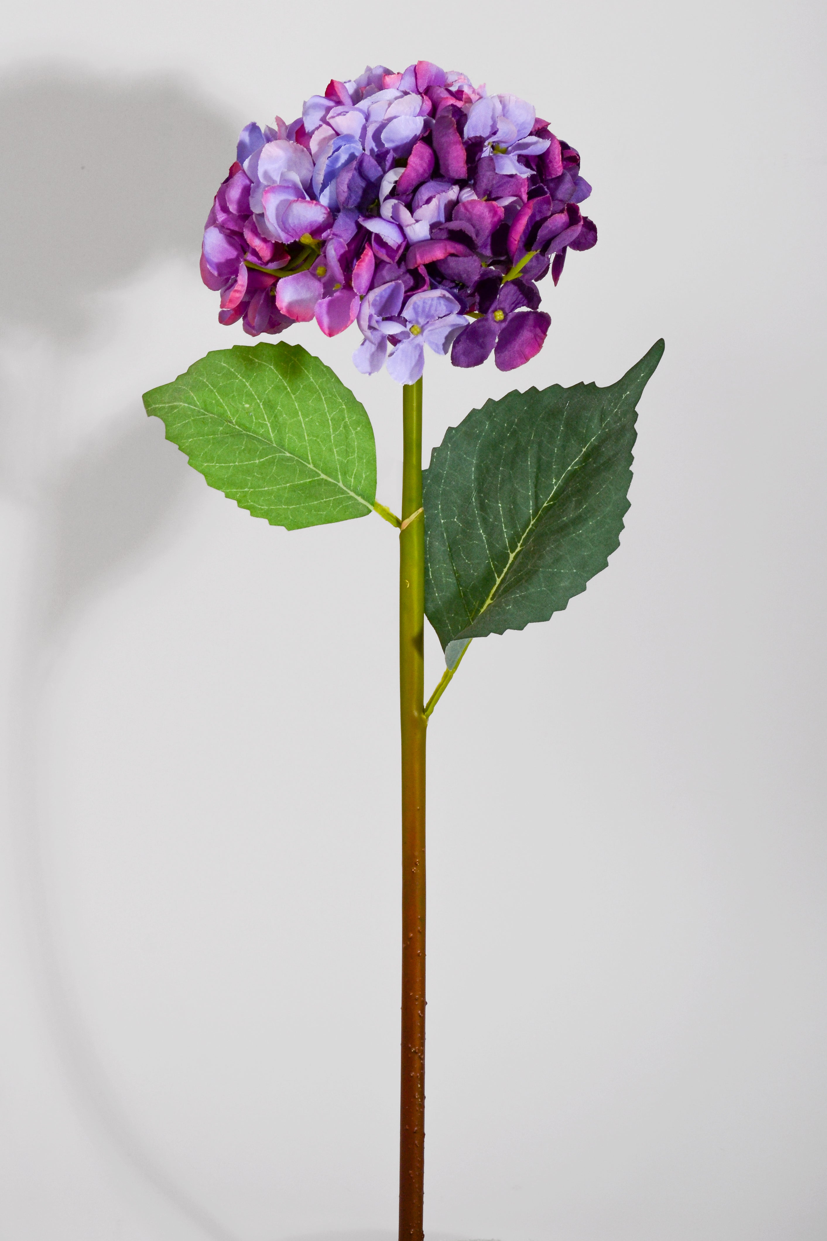 22" Silk Hydrangea Spray Purple