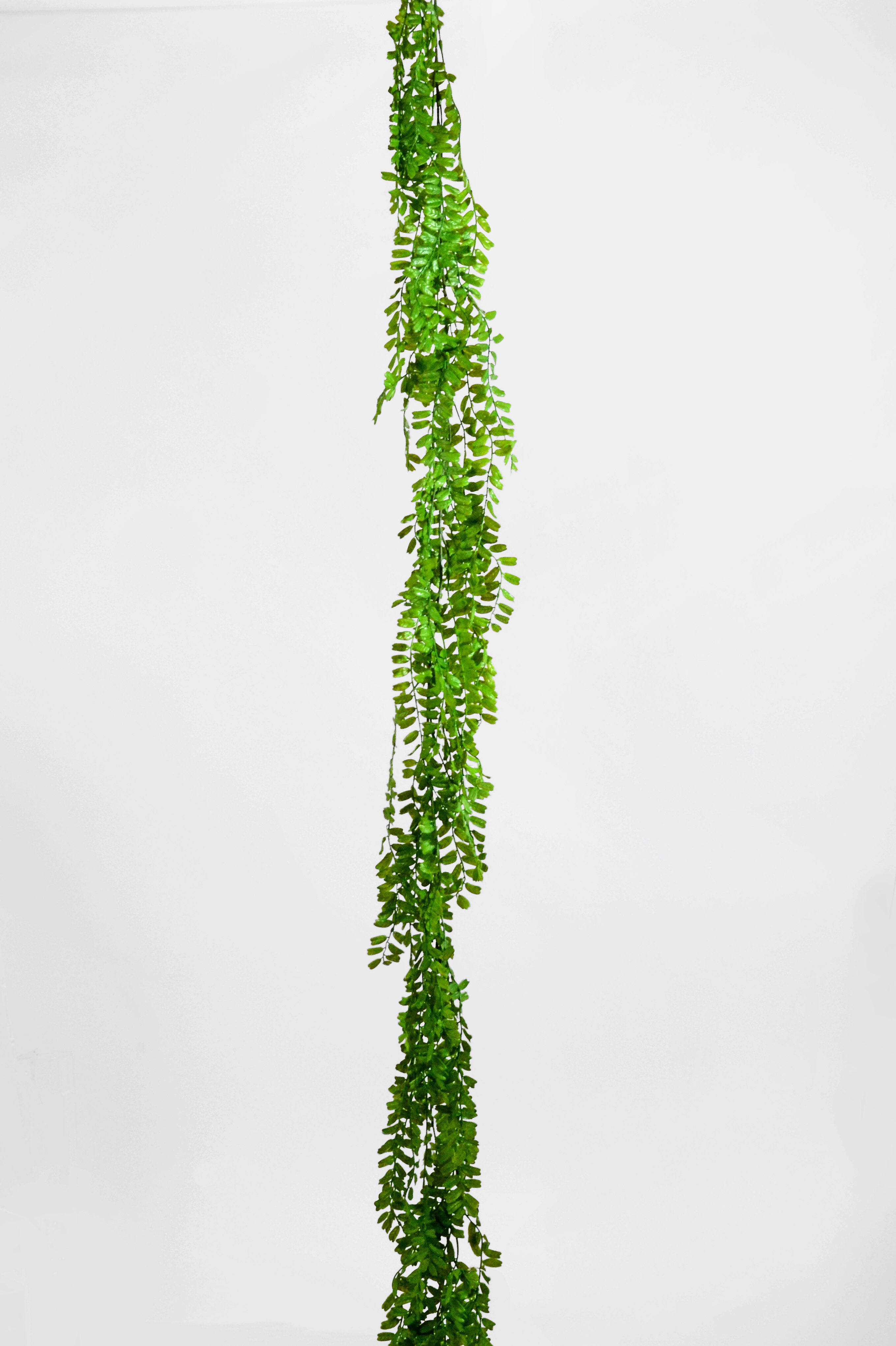7.3Ft Artificial Peperonia Leaf Garland Green