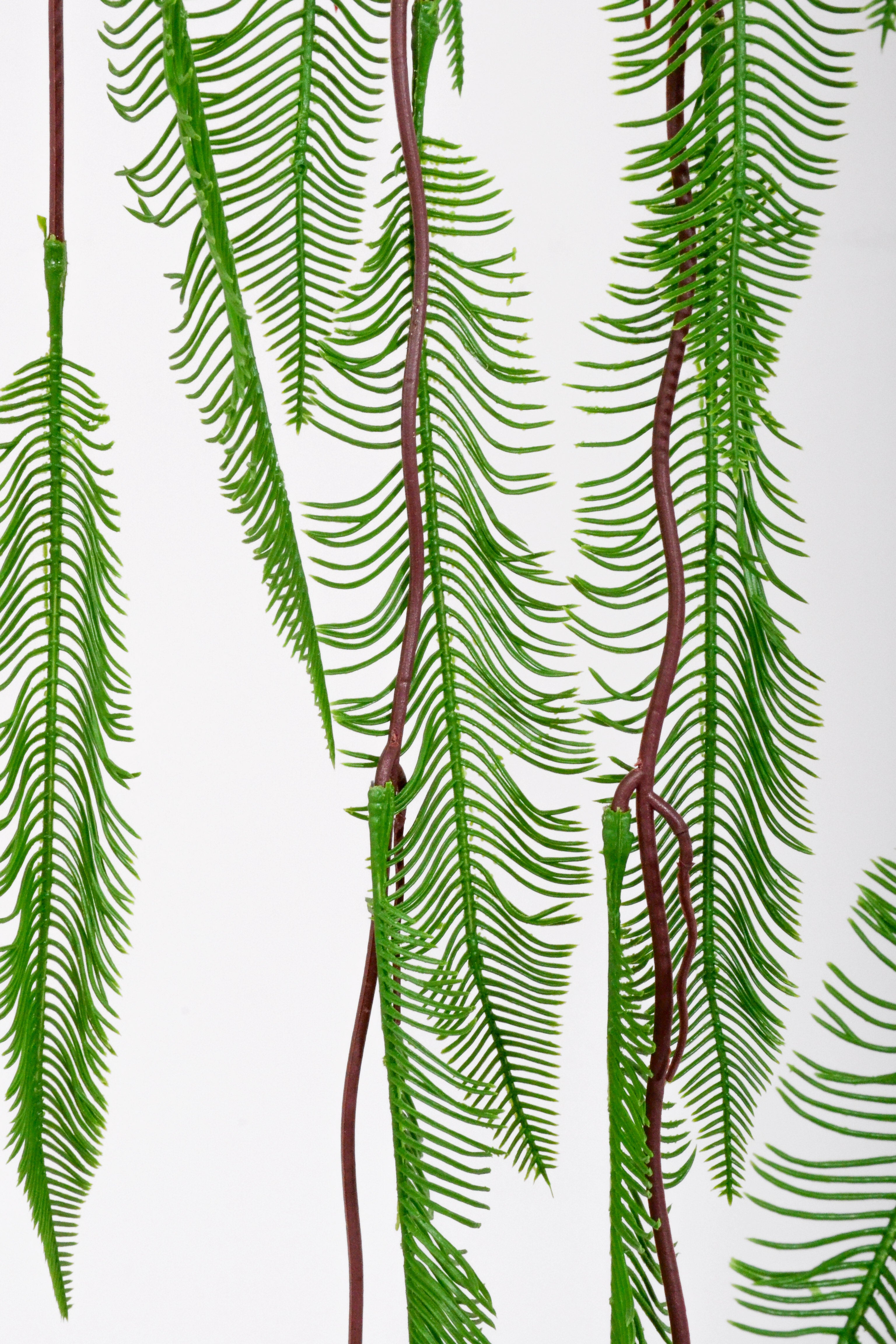 43" Artificial Fern Hanging Branch Green