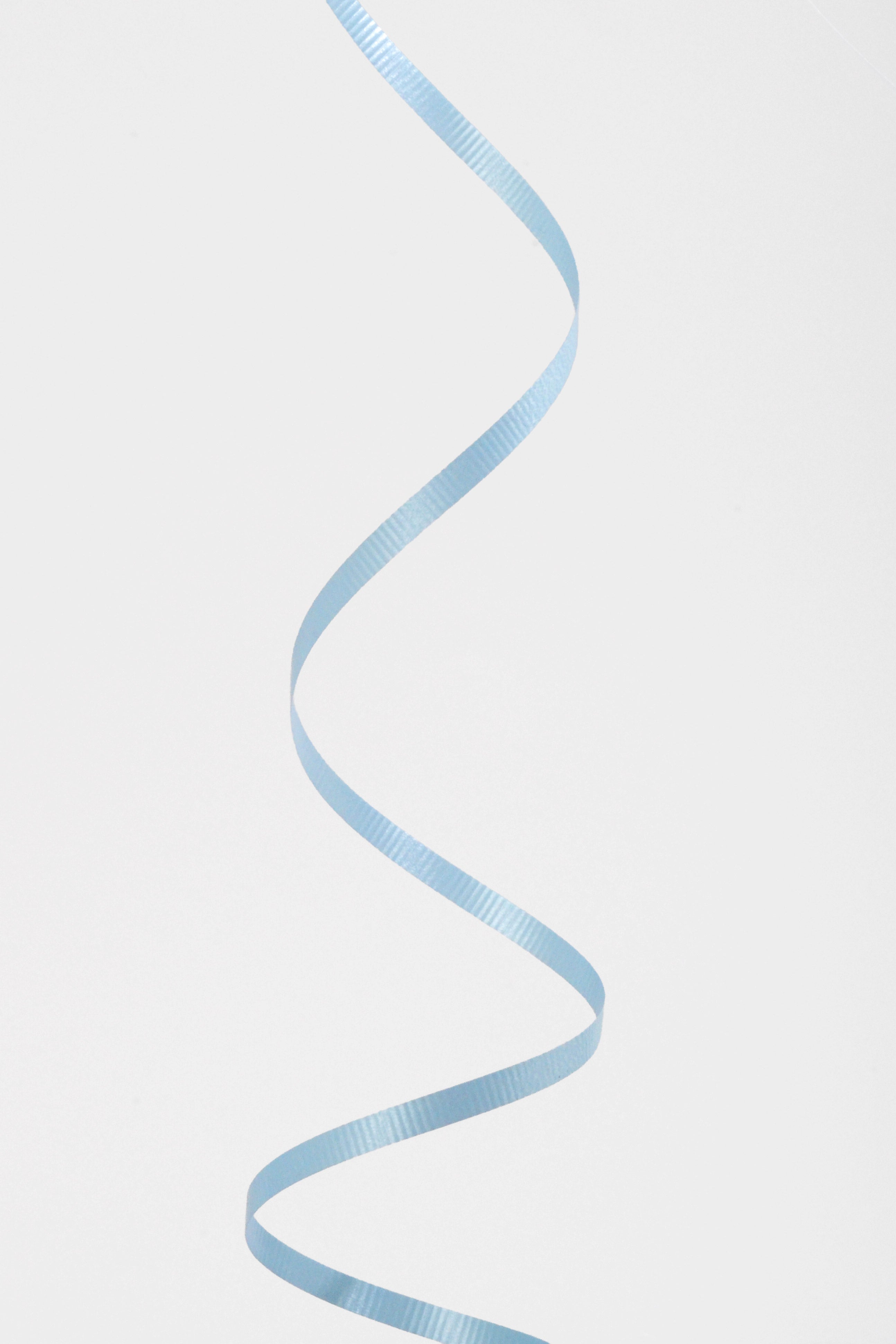 3/16" X 500Y Crimped Curling Ribbon Light Blue