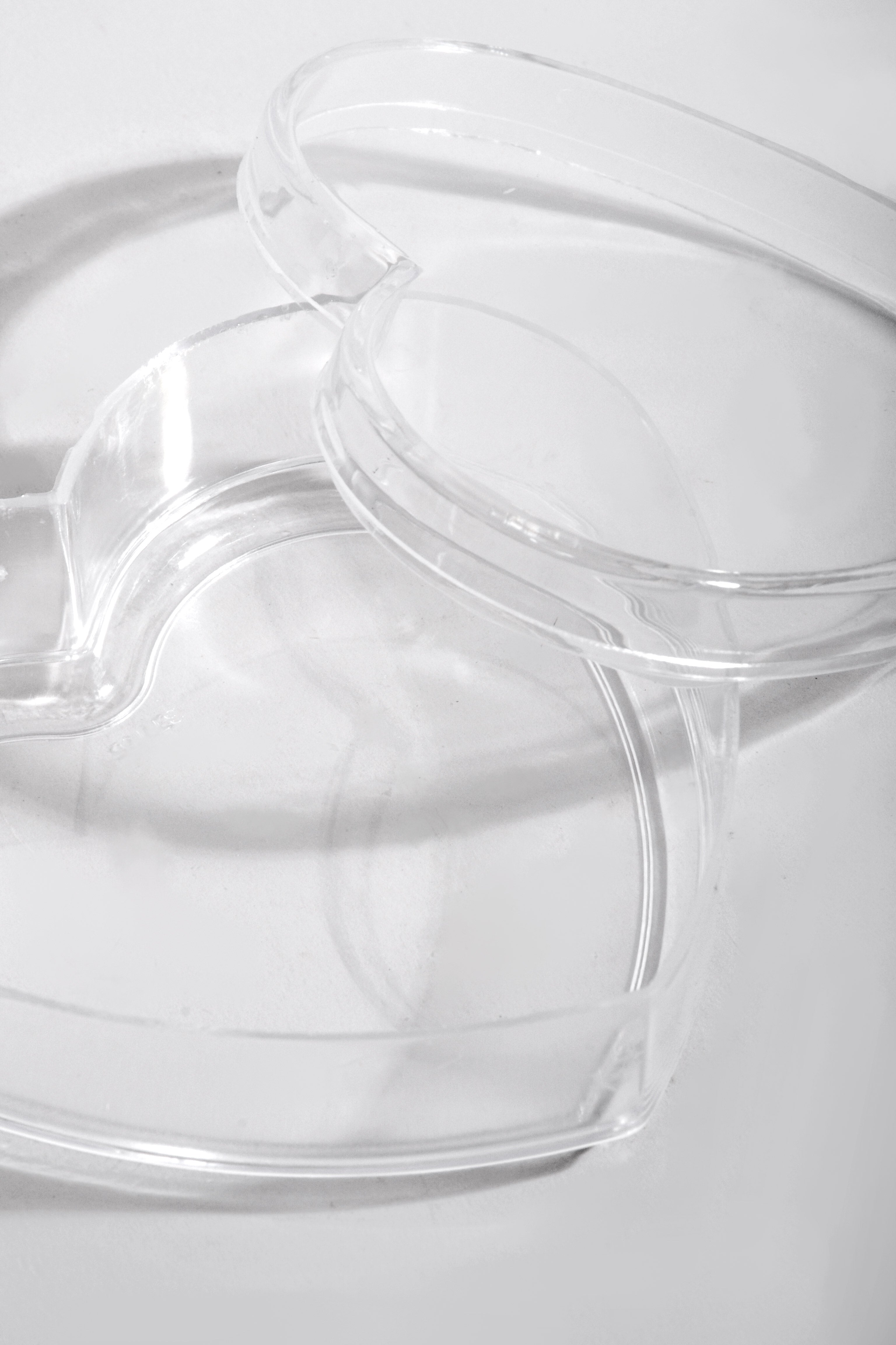 4.5" Heart Box Clear Pkg/12